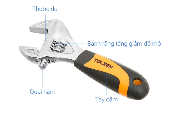 Mỏ lết mini Tolsen 30 mm 15280