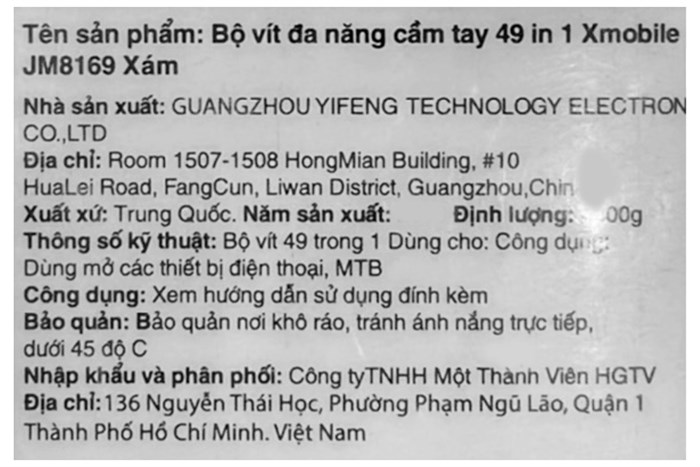 Bộ vặn vít Xmobile JM8169 (49 chi tiết) Màu Xám