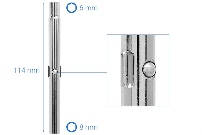 Bộ tua vít 6 in 1 5-8 mm Crownman 0606001