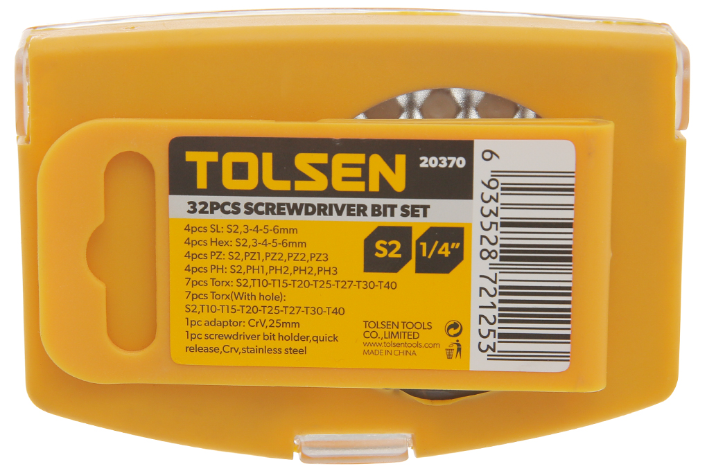 Bộ vặn vít Tolsen 20370 (32 chi tiết) Màu Đen - Vàng