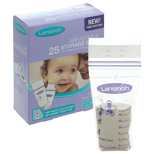 25 túi trữ sữa Lansinoh 180ml - AVAKids.com