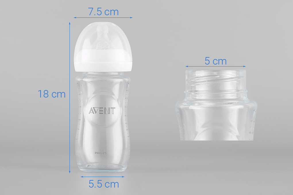 Bình sữa thủy tinh Philips Avent SCF673/13 240ml