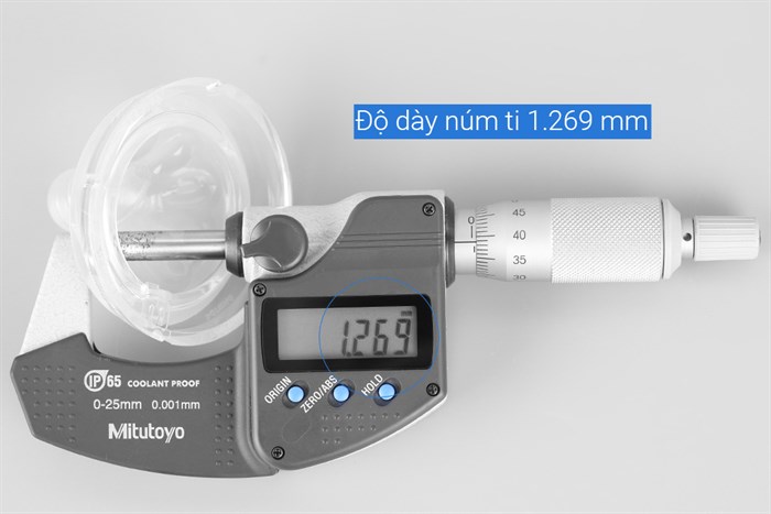 Núm ti silicone Philips Avent cho trẻ sơ sinh SCF651.23 Màu Trắng