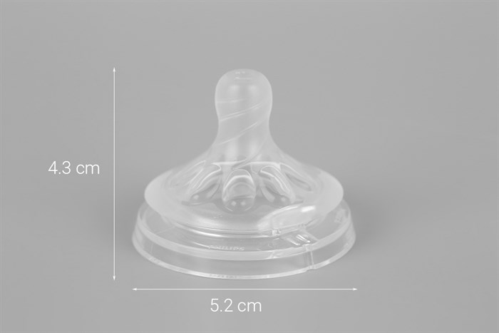 Núm ti silicone Philips Avent cho trẻ sơ sinh SCF651.23 Màu Trắng