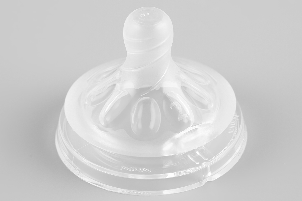 Núm ti silicone Philips Avent cho trẻ từ 1 tháng tuổi SCF652/23