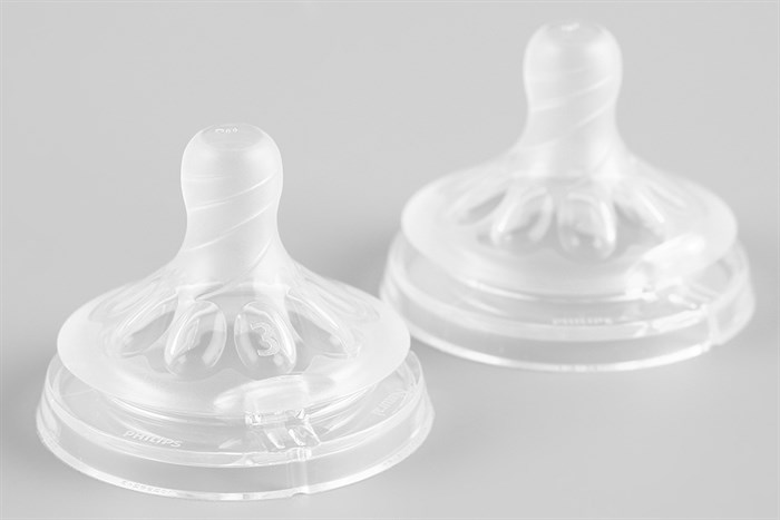 Núm ti silicone Philips Avent cho trẻ từ 3 tháng tuổi SCF653/23 Màu Trắng