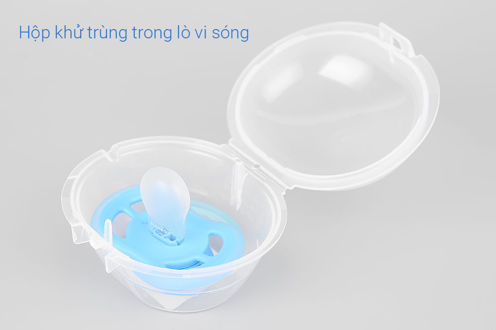 Ti giả silicone cho trẻ 6 - 18 tháng tuổi Philips Avent SCF542/12 Màu Xanh Dương