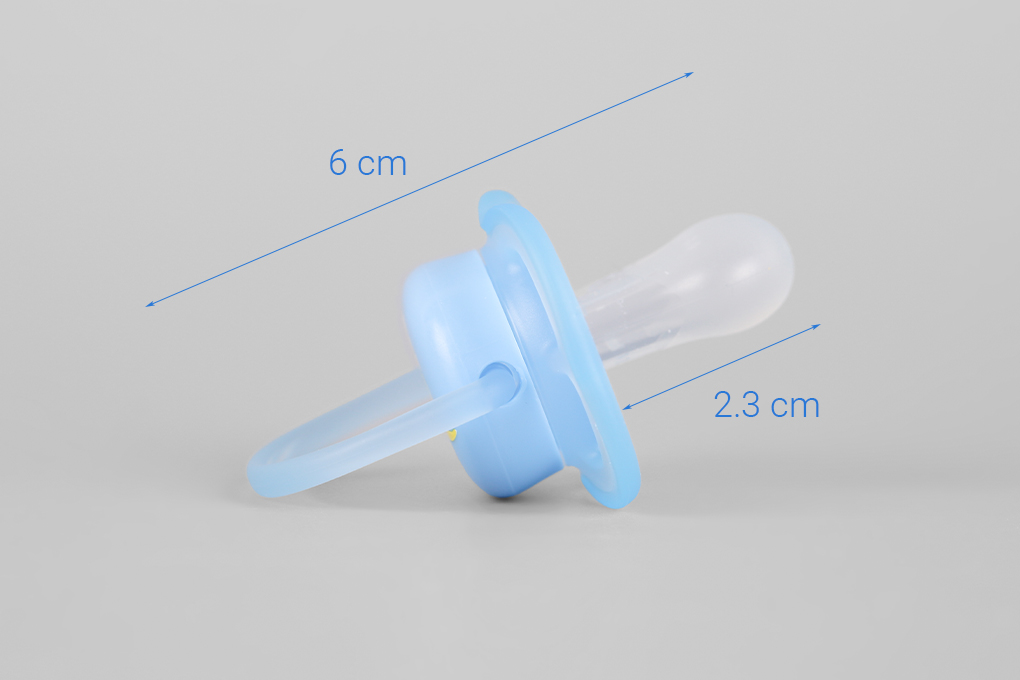 Ti giả silicone cho trẻ 0-6 tháng tuổi Philips Avent SCF544/10 Màu Xanh Dương
