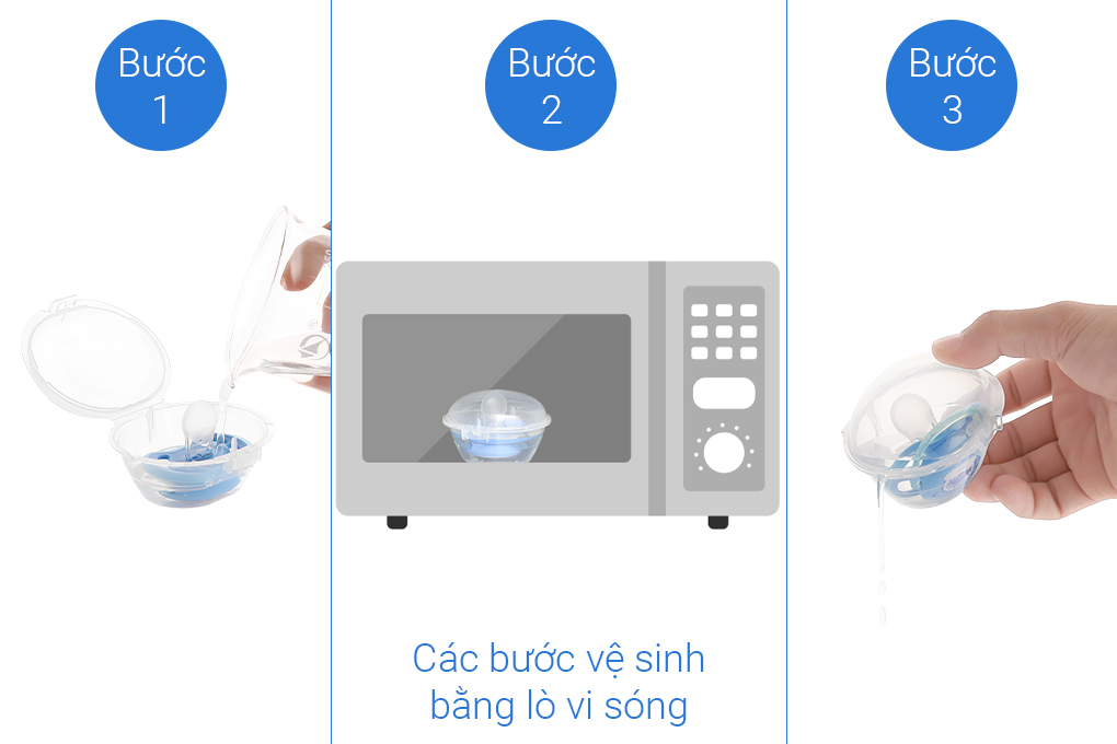 Ti giả silicone cho trẻ 0-6 tháng tuổi Philips Avent SCF544/10 Màu Xanh Dương