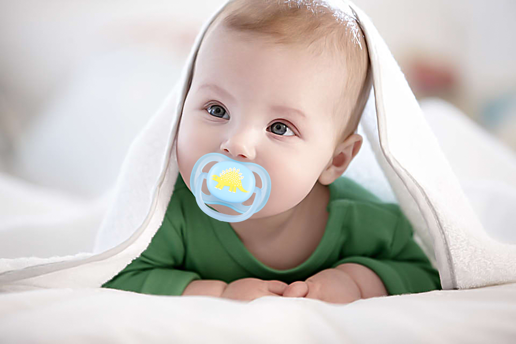 Ti giả silicone cho trẻ 0-6 tháng tuổi Philips Avent SCF544/10 Màu Xanh Dương