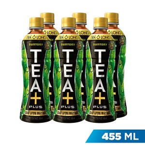6 chai trà ô long Tea Plus 455ml
