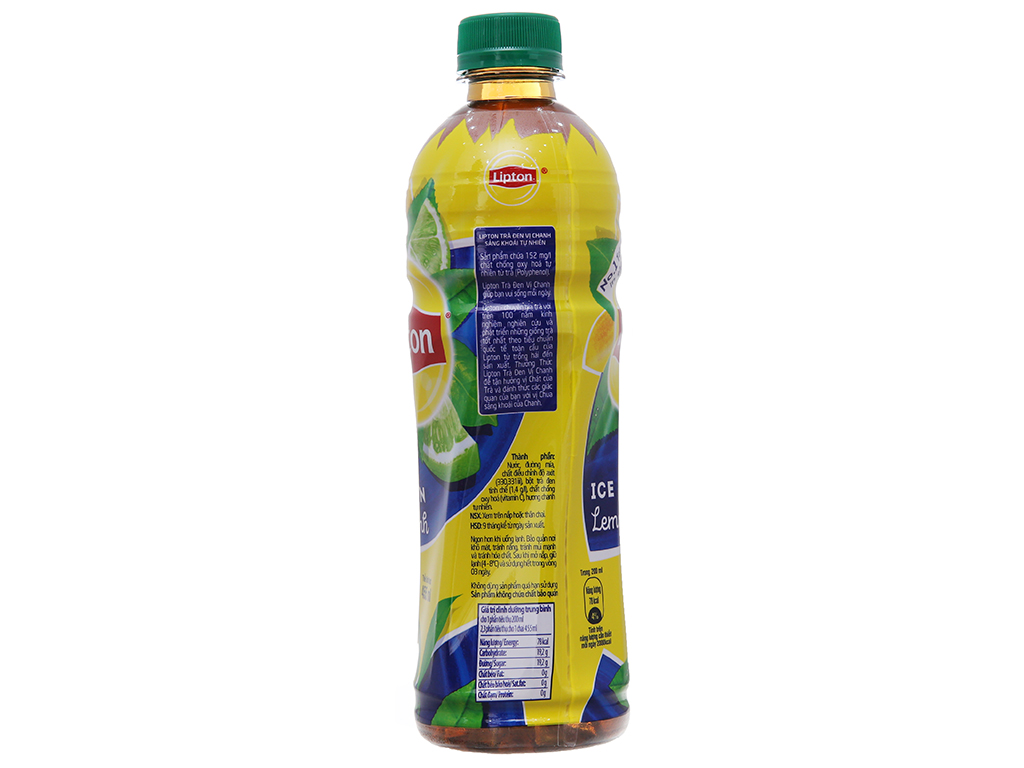 6 chai trà đen Lipton vị chanh 455ml 4