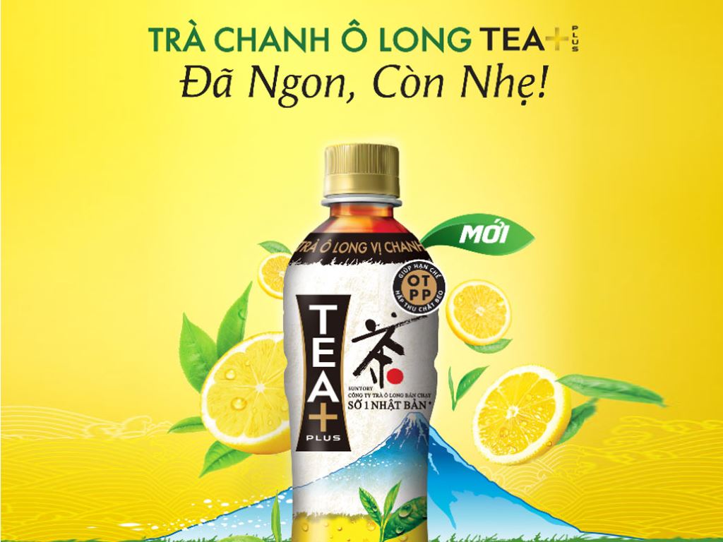 Trà ô long Tea Plus vị chanh 455ml giá tốt tại Bách hoá XANH