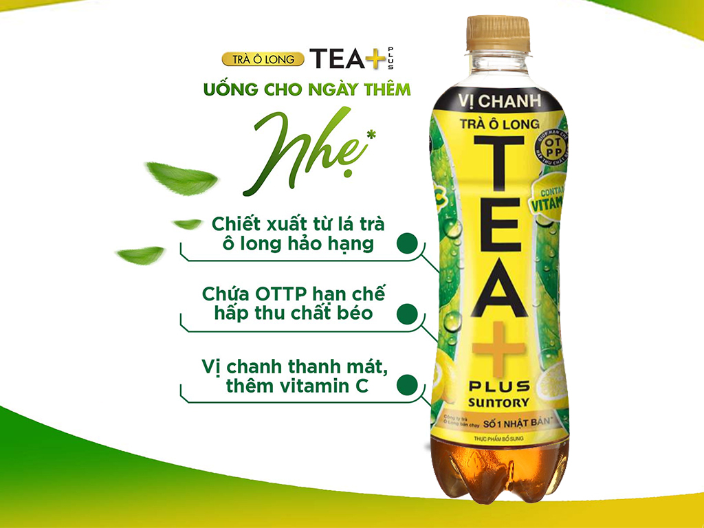 6 chai trà Tea Plus vị chanh 450ml giá tốt tại Bách hoá XANH