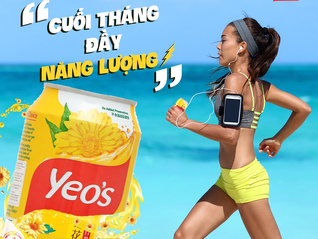 6 lon trà hoa cúc Yeo's 300ml 2