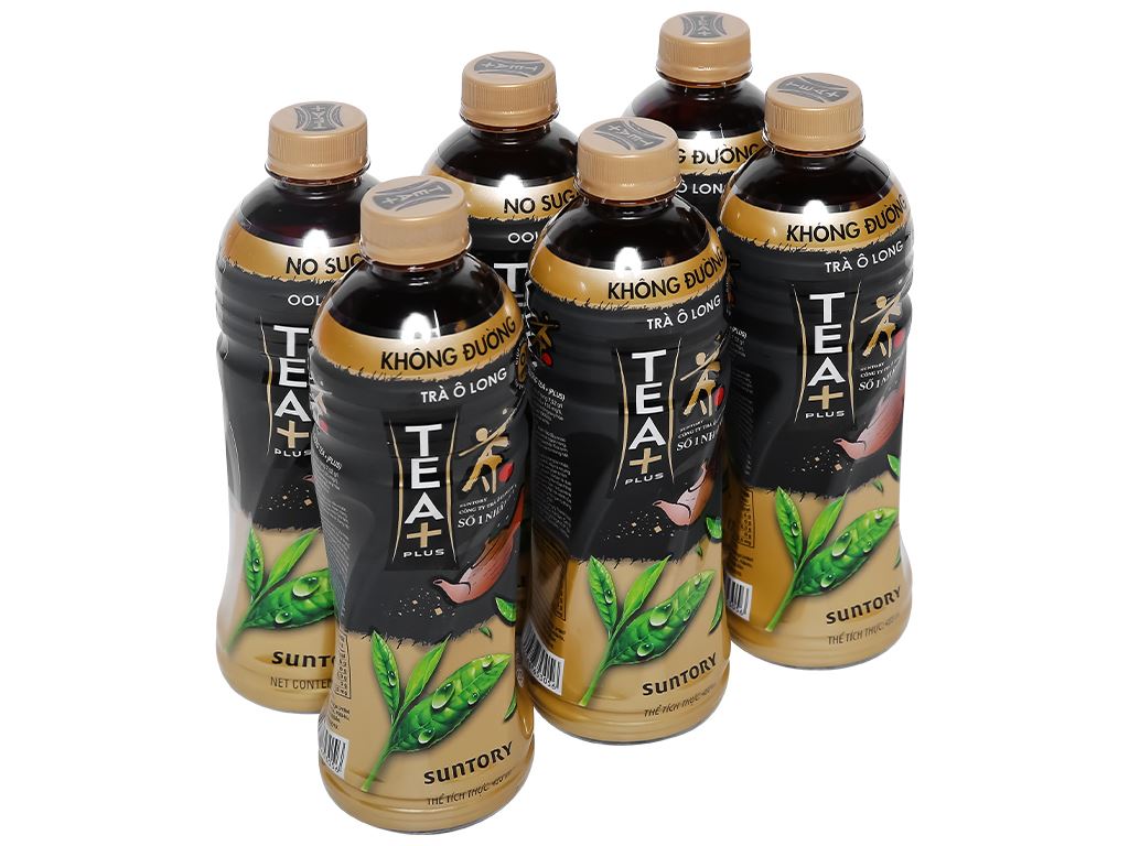 6 chai trà ô long TeaPlus 455ml giá tốt tại Bách hoá XANH