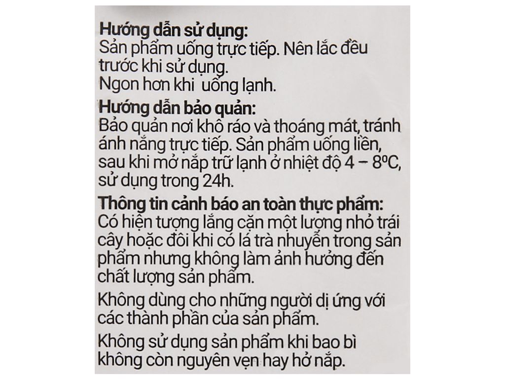 4 hộp trà đào sả Cozy 225ml 7