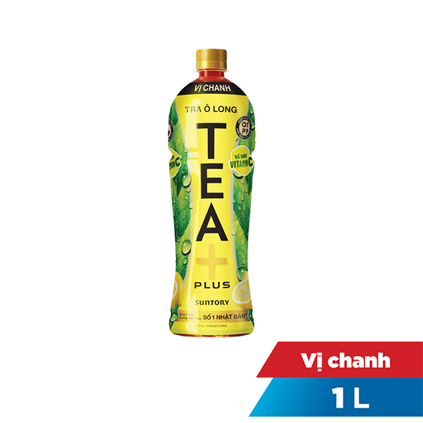 Trà ô long Tea Plus vị chanh 1 lít giá tốt tại Bách Hoá Xanh