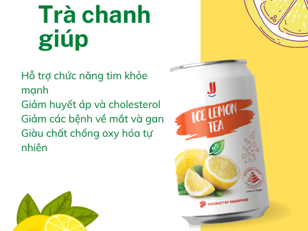 Trà chanh Jia Jia lon 300ml 2