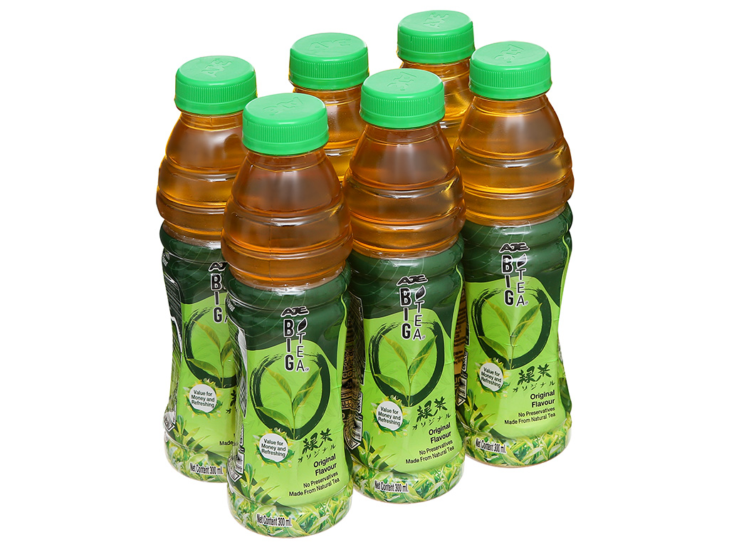 6 chai trà xanh Big Tea 300ml giá tốt tại Bách Hoá XANH