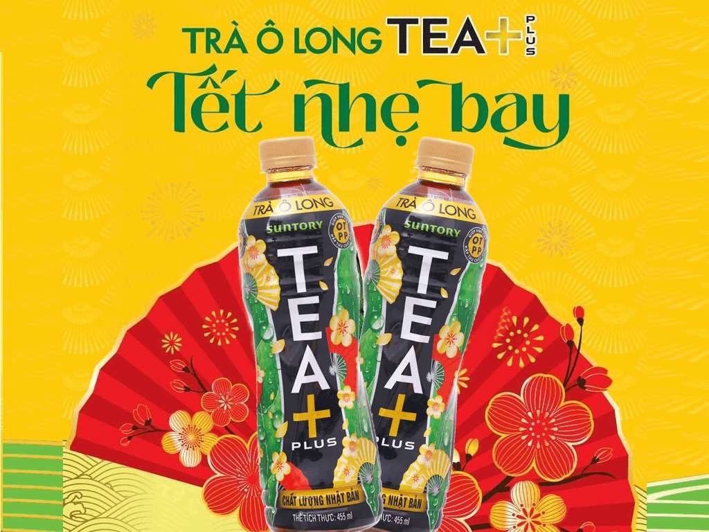 Trà ô long Tea Plus chai lớn 455ml giá tốt tại Bách hoá XANH