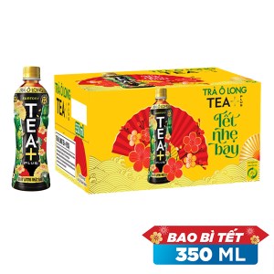 Thùng 24 chai trà ô long Tea Plus 350ml