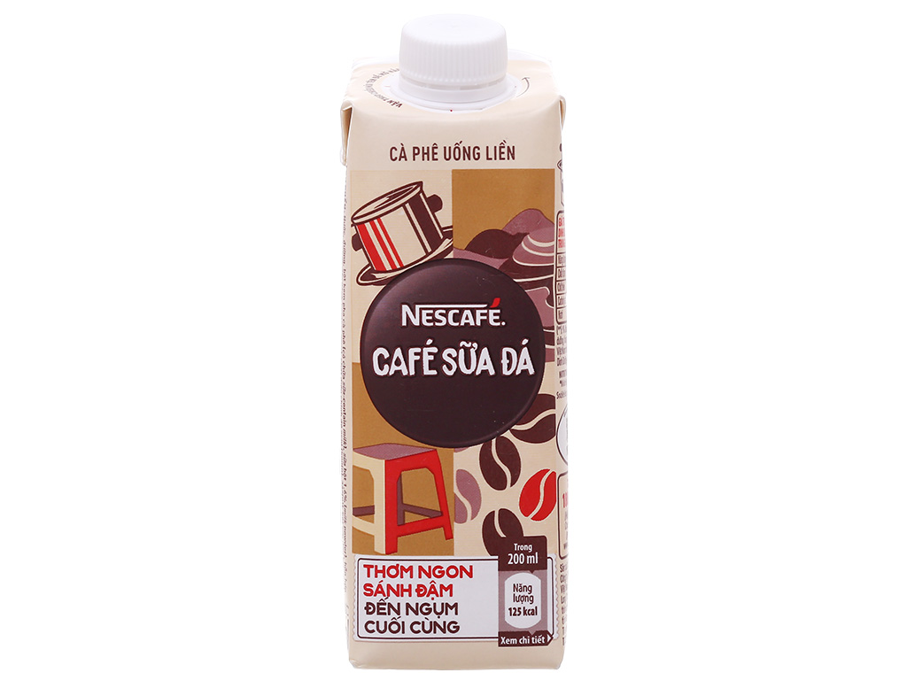 Cà phê sữa đá NesCafé hộp 200ml giá tốt tại Bách Hoá Xanh