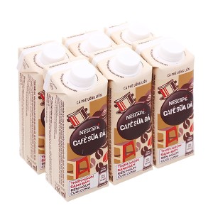 6 hộp cà phê sữa đá NesCafé 200ml