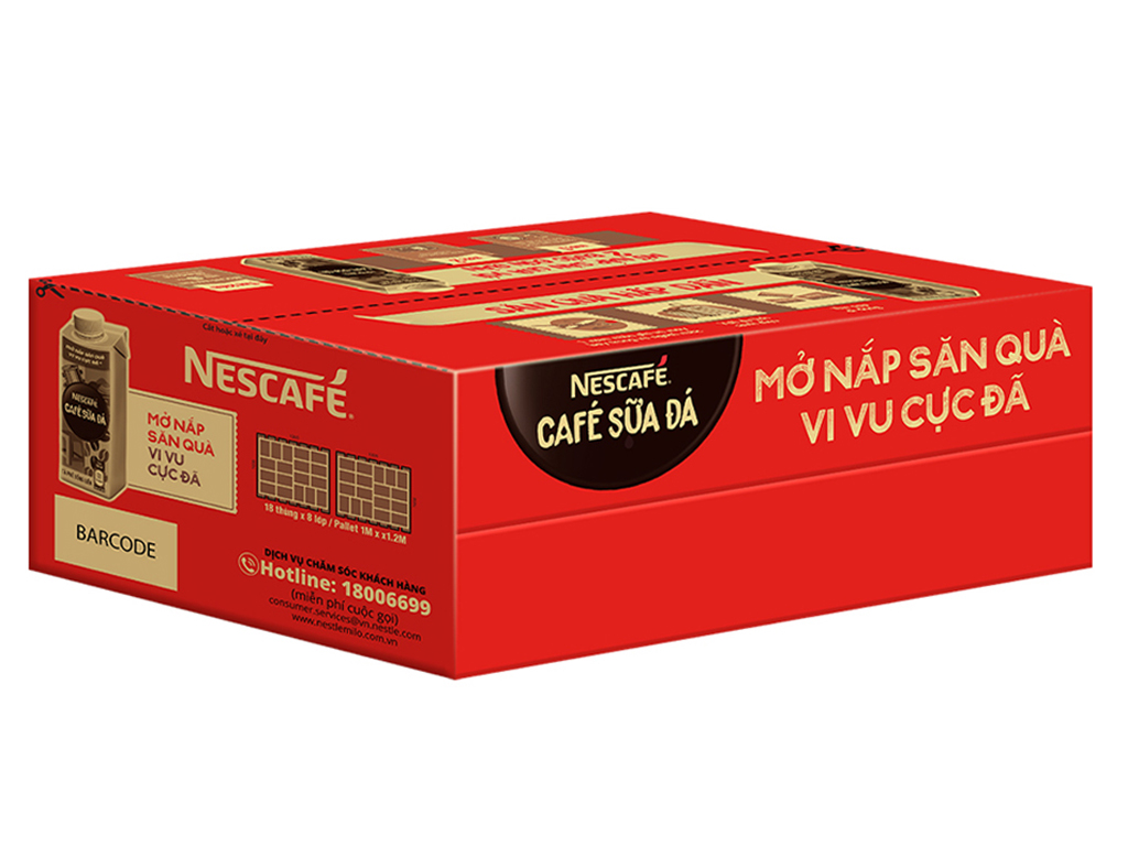 24 hộp cà phê sữa đá NesCafé 180ml giá tốt tại Bách Hoá Xanh