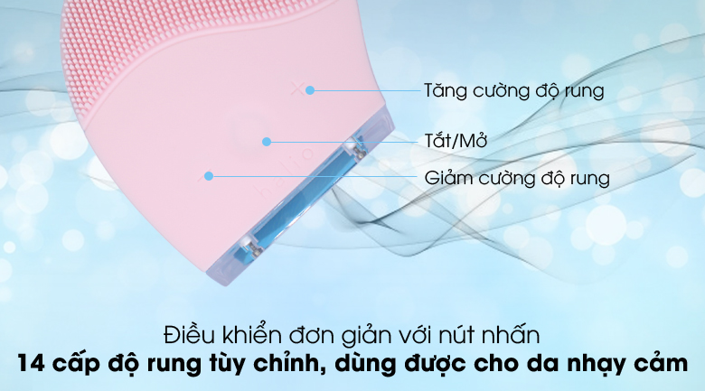 Máy rửa mặt và massage Halio Baby Pink