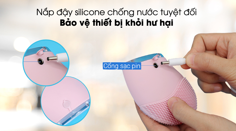 Máy rửa mặt và massage Halio Baby Pink