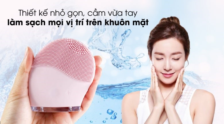 Máy rửa mặt và massage Halio Baby Pink