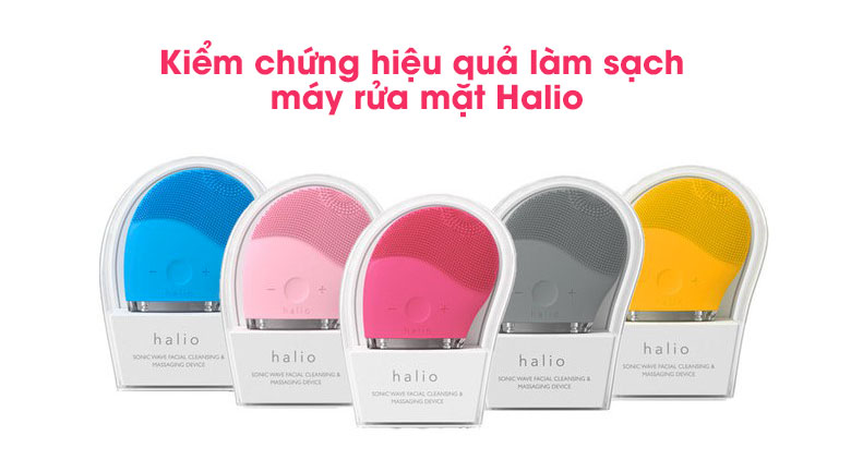 Máy rửa mặt và massage HALIO Facial Cleansing&Massaging Device – TheHome