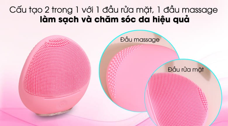 Máy rửa mặt và massage dành cho da nhạy cảm Halio Baby Pink