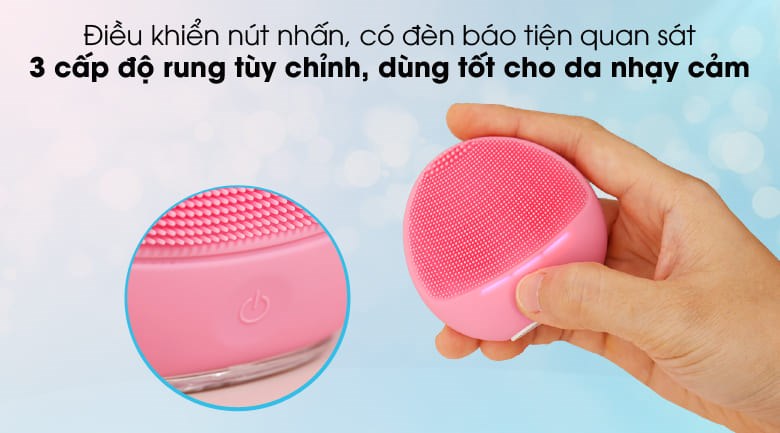 Máy rửa mặt và massage dành cho da nhạy cảm Halio Baby Pink