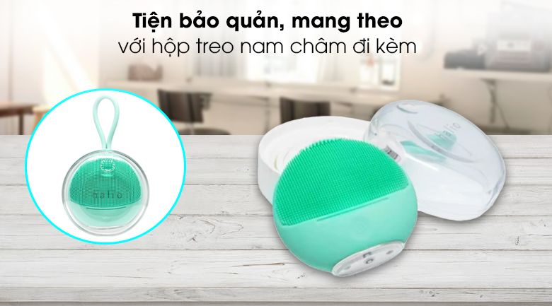 Máy rửa mặt và massage dành cho da nhạy cảm Halio Sweet Mint