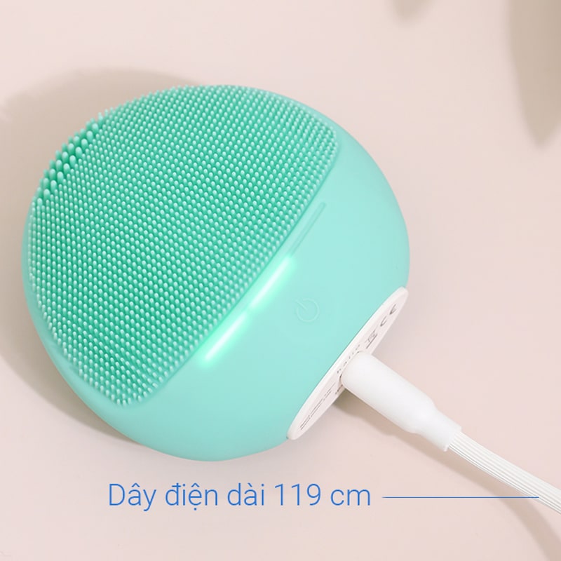 Máy rửa mặt và massage dành cho da nhạy cảm Halio Sweet Mint Màu Xanh mint