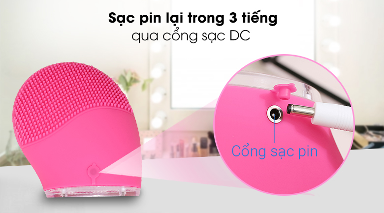 Máy rửa mặt và massage Halio Hot Pink