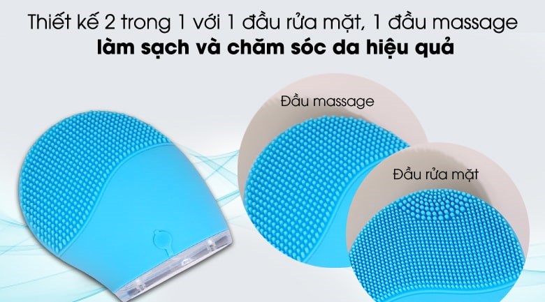 Máy rửa mặt và massage Halio Sky Blue