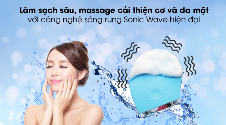 Máy rửa mặt và massage Halio Sky Blue