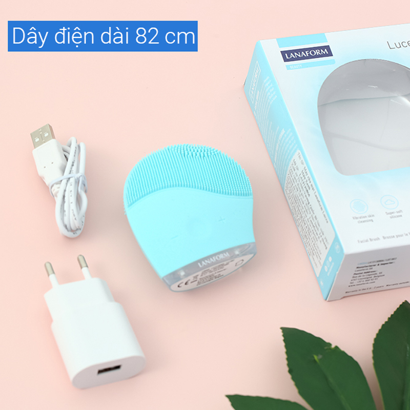 Máy rửa mặt và massage Lanaform Lucea LA13130806 Màu Xanh ngọc