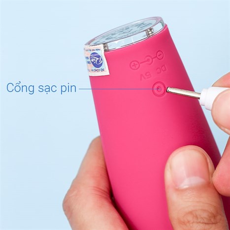 Máy rửa mặt kèm chức năng nhiệt Rio Beauty FADF-H Màu Hồng