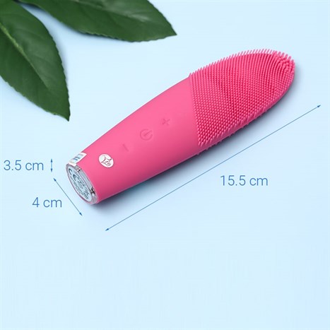 Máy rửa mặt kèm chức năng nhiệt Rio Beauty FADF-H Màu Hồng