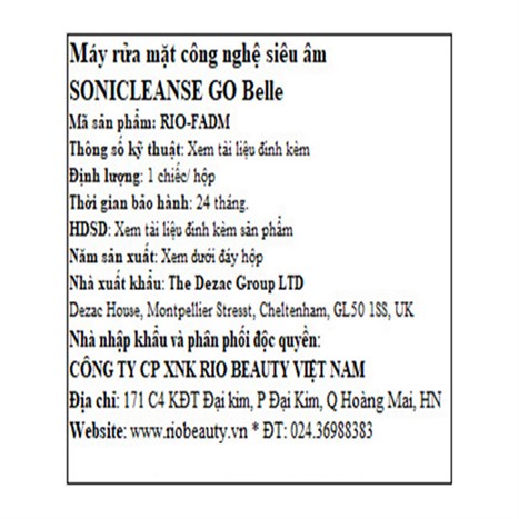 Máy rửa mặt và tẩy tế bào chết Rio Beauty FADM Màu Xanh mint