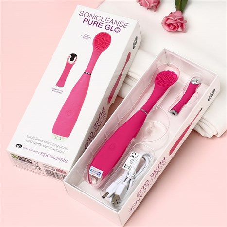 Máy rửa mặt và massage vùng mắt Rio Beauty FARA Màu Hồng