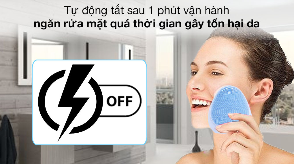 Máy rửa mặt và massage Emmié Sky Blue