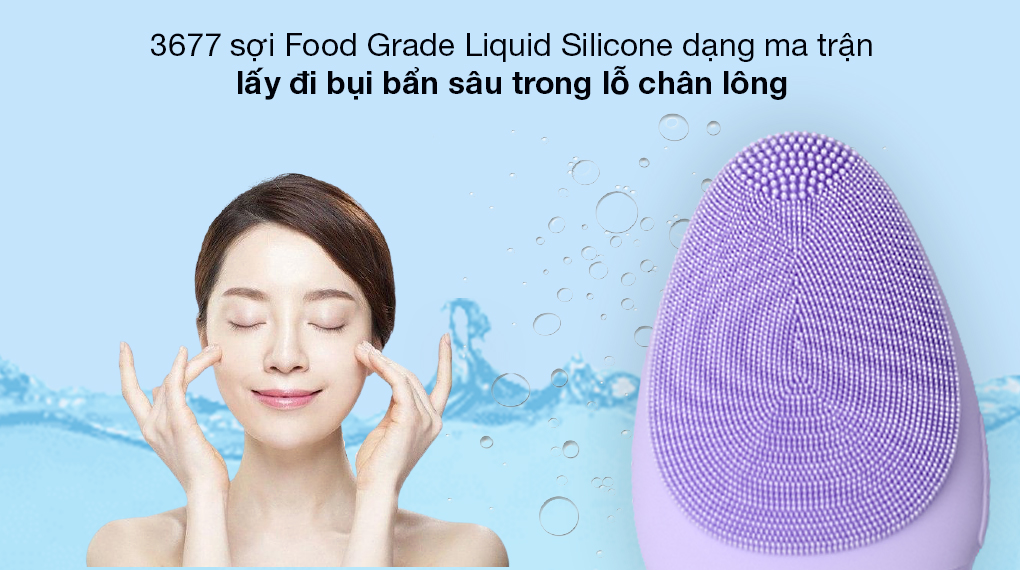 Máy rửa mặt Emmié Facial Cleansing Brush Purple Dont Lie