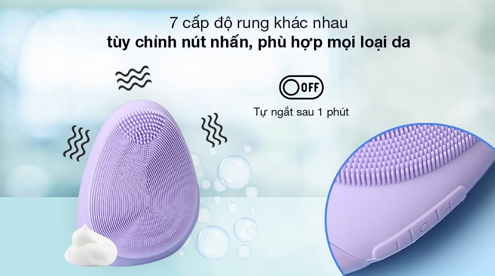 Máy rửa mặt và massage Emmié Purple Don't Lie