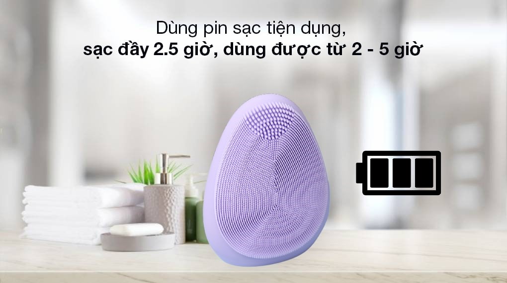 Máy rửa mặt và massage Emmié Purple Don't Lie