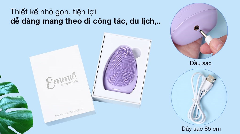 Máy rửa mặt và massage Emmié Purple Don't Lie